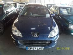 Peugeot 407 SW SE HDI - KP57 LWG Date of registration: 07.11.2007 1997cc,  diesel, manual, blue