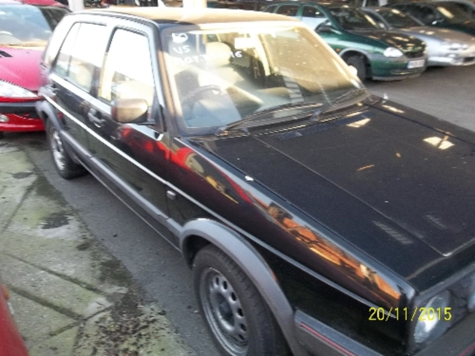 Volkswagen Golf Driver - G596 RGY Date of registration: 04.01.1990 1595cc, petrol, manual, black - Image 2 of 4