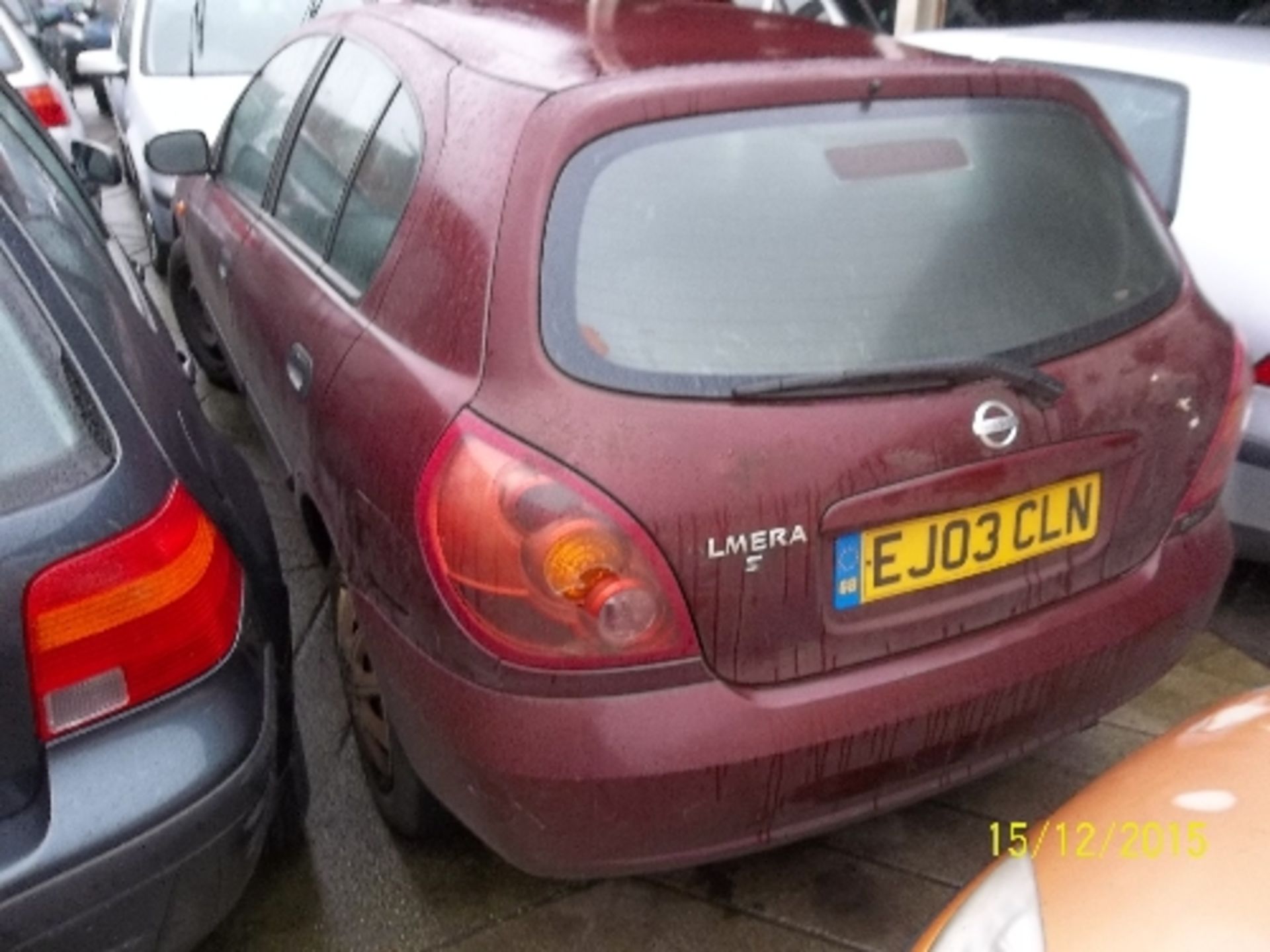 Nissan Almera S - EJ03 CLN  Date of registration:  22.04.2003 1769cc, petrol, automatic, red - Image 4 of 4