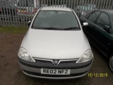 Vauxhall Corsa SXI 16V - RE02 NFZ Date of registration:  15.03.2002 1199cc, petrol, manual, silver