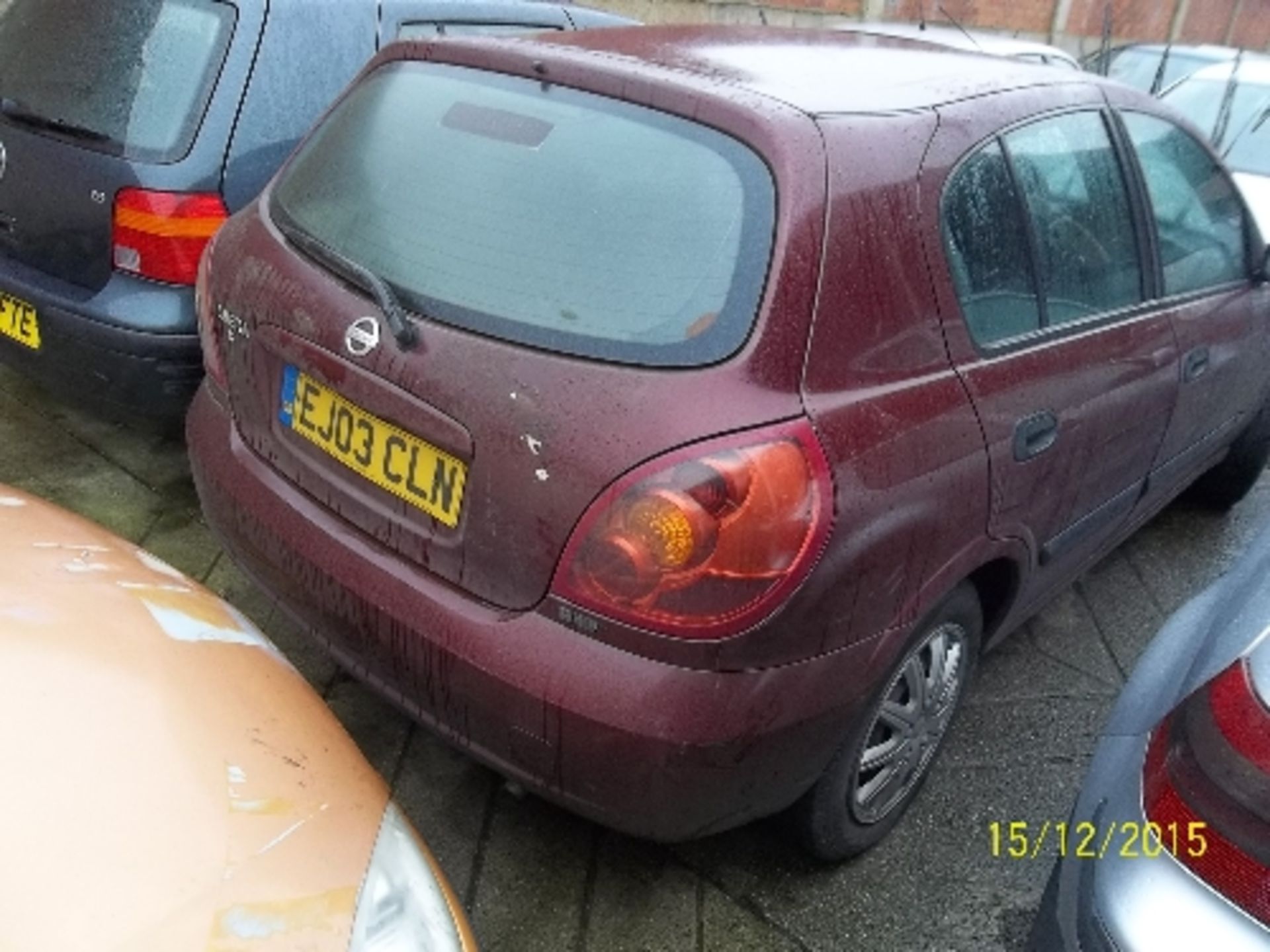 Nissan Almera S - EJ03 CLN  Date of registration:  22.04.2003 1769cc, petrol, automatic, red - Image 3 of 4