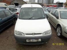 Peugeot Partner 600 Car Derived Van – R631 FRL 
Date of registration:  06.04.1998
1905cc,