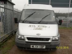 Ford Transit 350 Minibus LWB - ML54 XBP Date of registration:  20.12.2004 2402cc, diesel, manual,