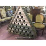 EARLY 20TH CENTURY LARGE DOVECOTE WITH TRACES OF OLD PAINT, 1500 X 320 X 1300