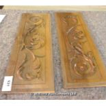 PAIR OF 19TH CENTURY FRENCH WALNUT CARVED PANELS