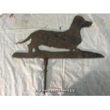 SAUSAGE DOG WEATHERVANE, 520 X 470