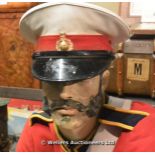 A ROYAL MARINES PARADE FORAGE CAP