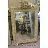 19TH CENTURY LOUIS XVI STYLE FRENCH ORNATE MIRROR WITH ORIGINAL PLATE, 840 X 1240