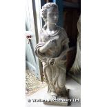 20TH CENTURY CAST IRON STUDY OF A CLASSICAL MAIDEN, 1400H