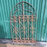 IRON GATE WITH ARCHED TOP, 750 X 30 X 1225