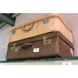 TWO VINTAGE SUITCASES