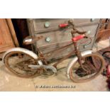 EARLY 20TH CENTURY VINTAGE CHILDS BICYCLE OF FRENCH ORIGIN