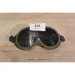 SCREEN USED TANKERS GOGGLES AS WORN BY ONE OF THE TANK CREW MEMBERS (AS USED IN THE 2014 MOVIE '