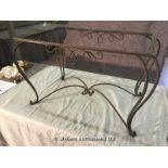 WROUGHT IRON TABLE FRAME, 845 X 556 X 500