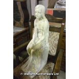EARLY 20TH CENTURY PLASTER STUDY OF A NAKED LADY, 720H