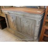 LOUIS XVI PAINTED BUFFET WITH WALNUT TOP, 1400 X 600 X 1000