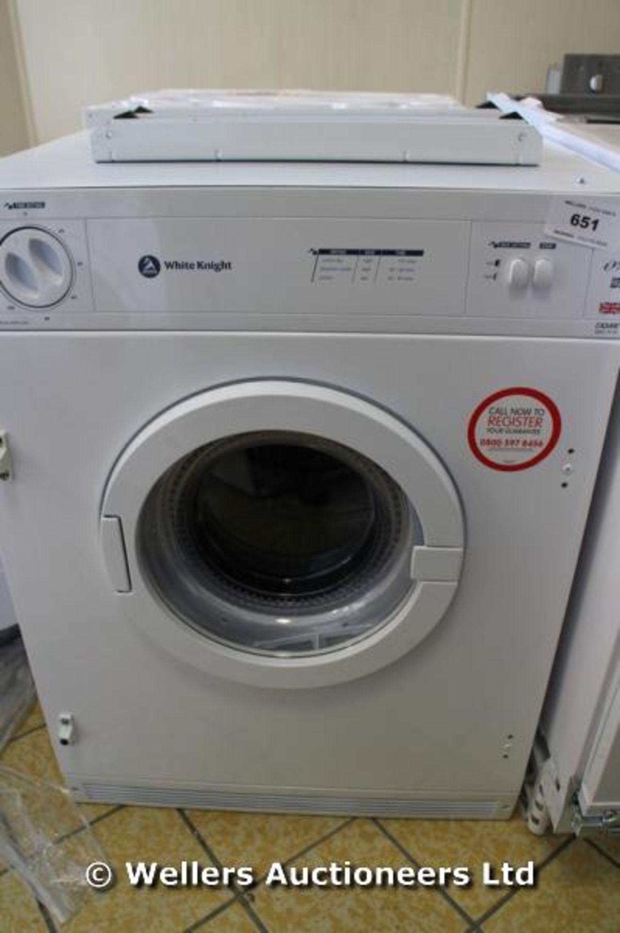 *WHITE KNIGHT C43AW INTEGRATED TUMBLE DRYER / GRADE: RETAIL RETURN (DC5) {#4084(48100776)