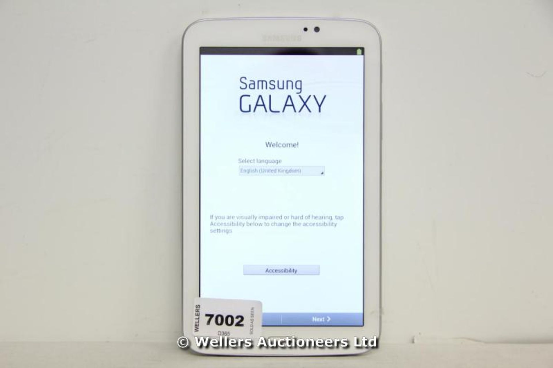 *"SAMSUNG TAB 3 7” TABLET / 1.2GHZ DUAL CORE PROCESSOR / RAM 1GB / 8GB HDD / ANDROID O/S / WITH