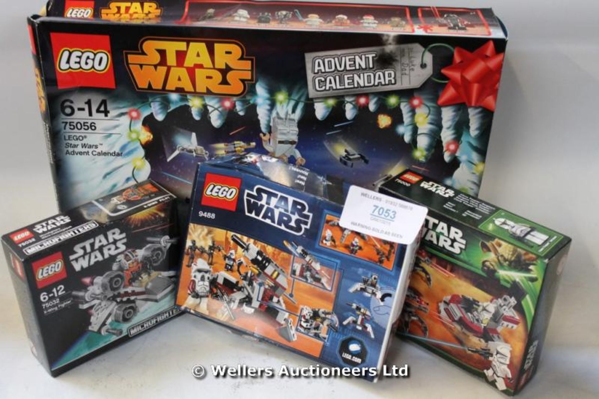 *X4 MIXED LEGO STAR WARS SETS INC ADVENT CALENDAR, 9488, 75000, 75032 / GRADE: UNCLAIMED