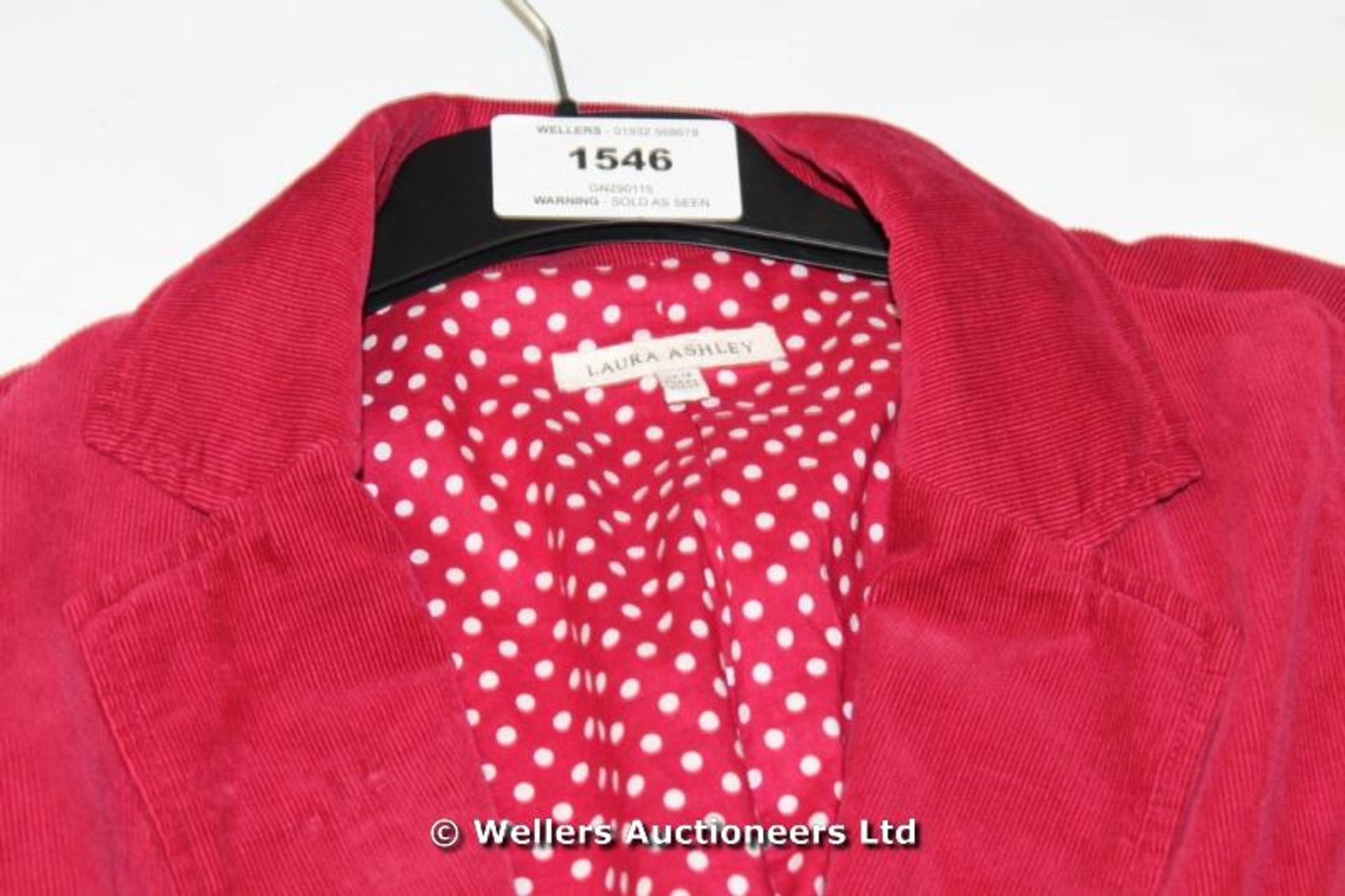 *LAURA ASHLEY LADIES SUIT JACKET SIZE 18 RED / GRADE: UNCLAIMED PROPERTY (DC2)[GN290115-1546}