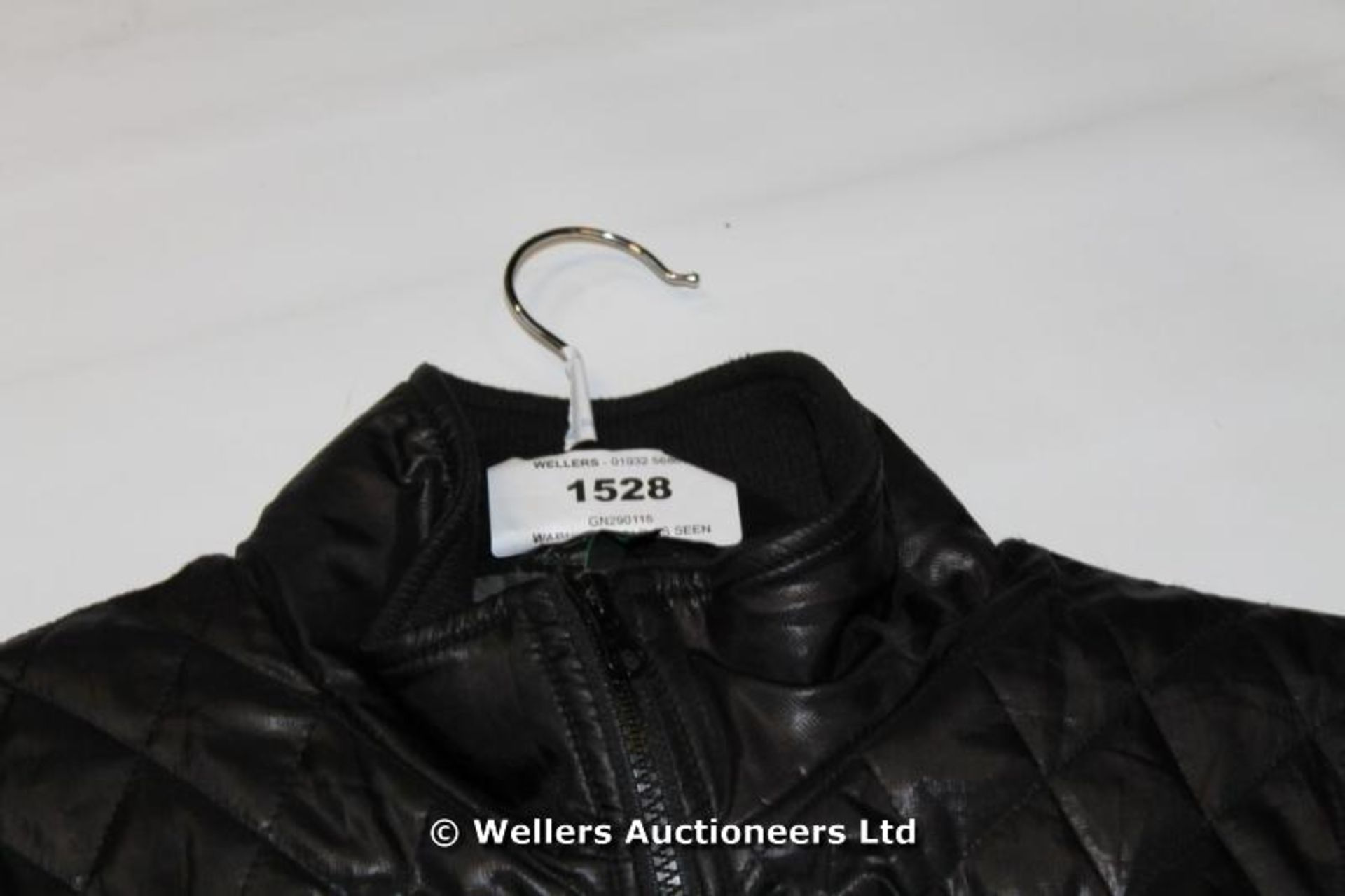 *BENETTON LADIES WAIST JACKET SIZE 50 BLACK / GRADE: UNCLAIMED PROPERTY (DC3)[GN290115-1528}