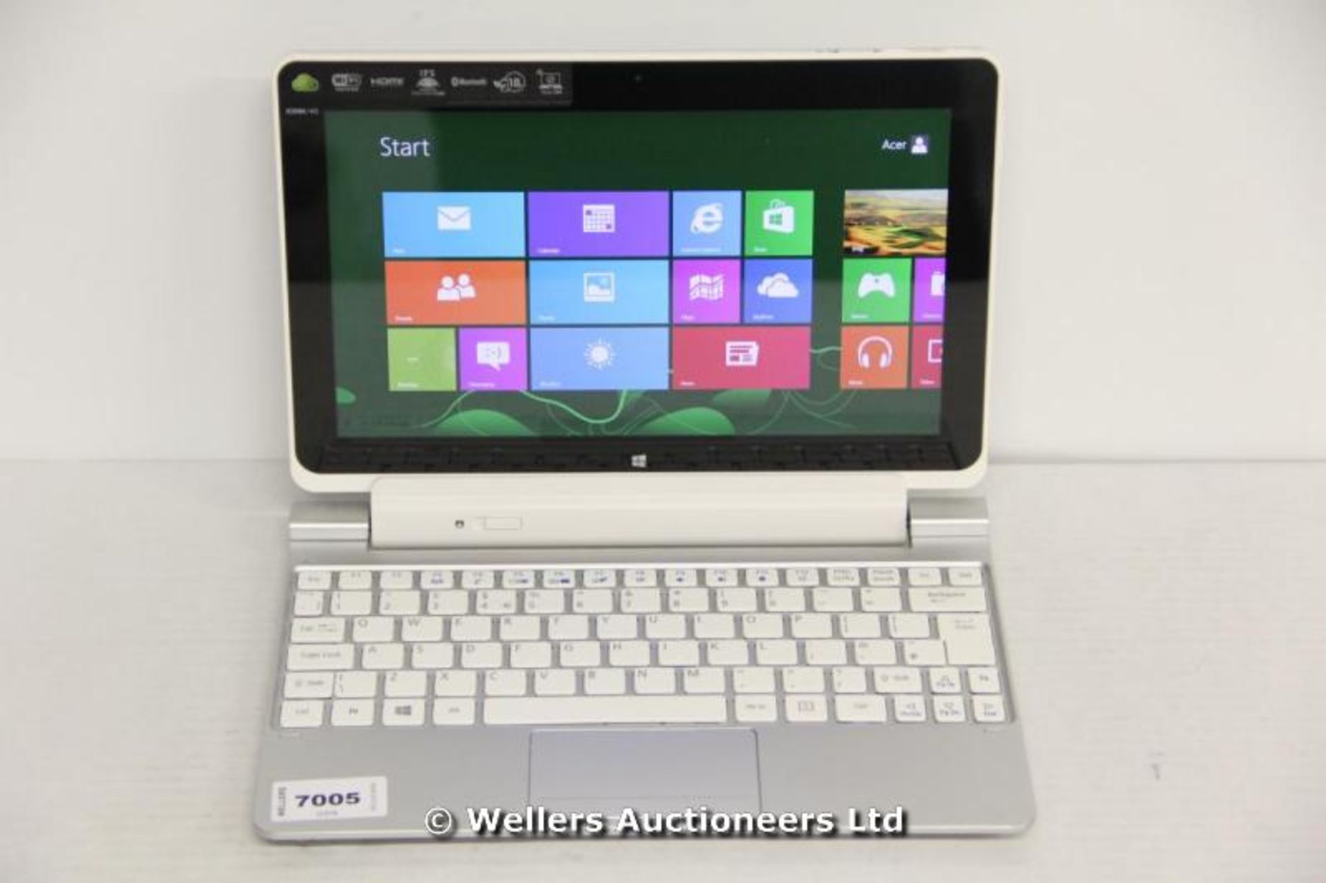 *"ACER ICONIA W51064GB 10.1" TABLET / INTEL ATOM Z2760 1.80GHZ / RAM 2GB / 64GB HDD / WINDOWS 8 O/