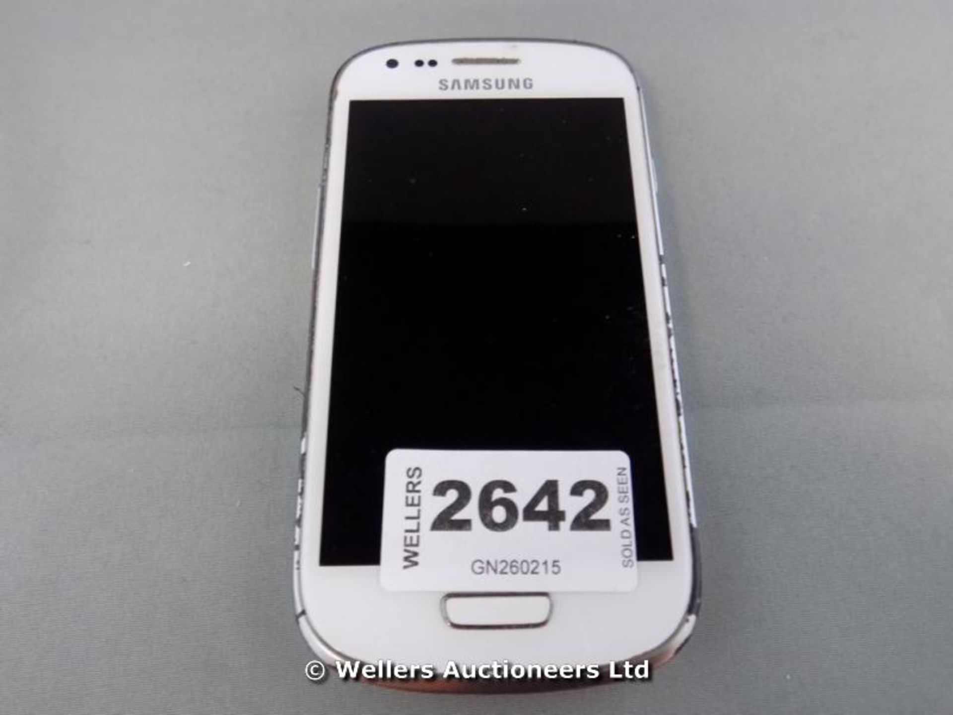 *SAMSUNG MOBILE PHONE MODEL GT-I8190N WHITE / GRADE: UNCLAIMED PROPERTY / UNBOXED (DC1)[GN260215-