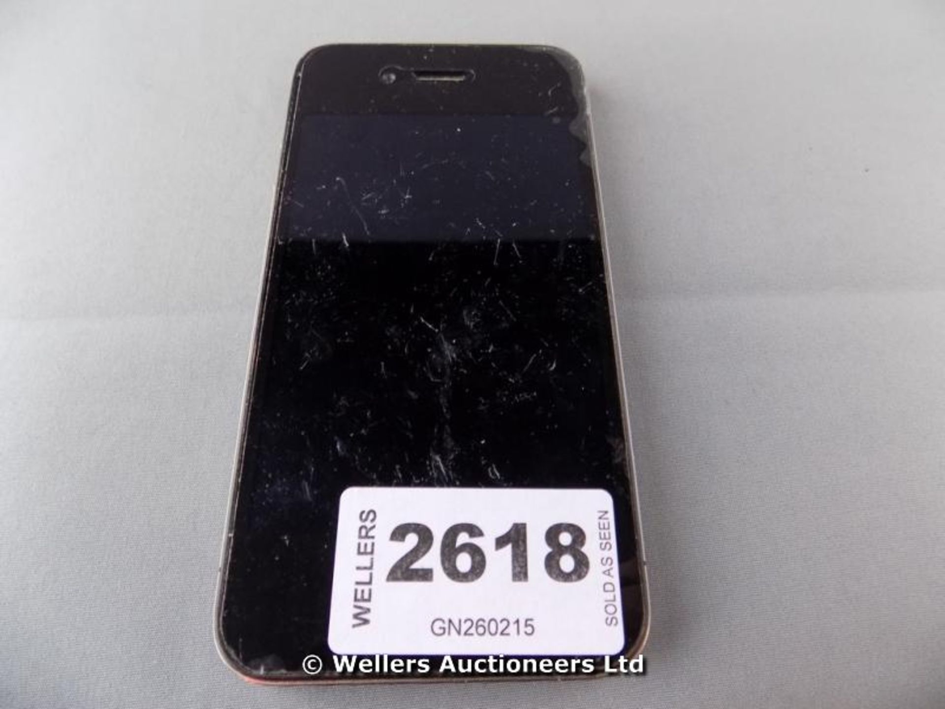 *APPLE IPHONE MODEL A1332 BLACK / GRADE: UNCLAIMED PROPERTY / UNBOXED (DC1)[GN260215-2618}