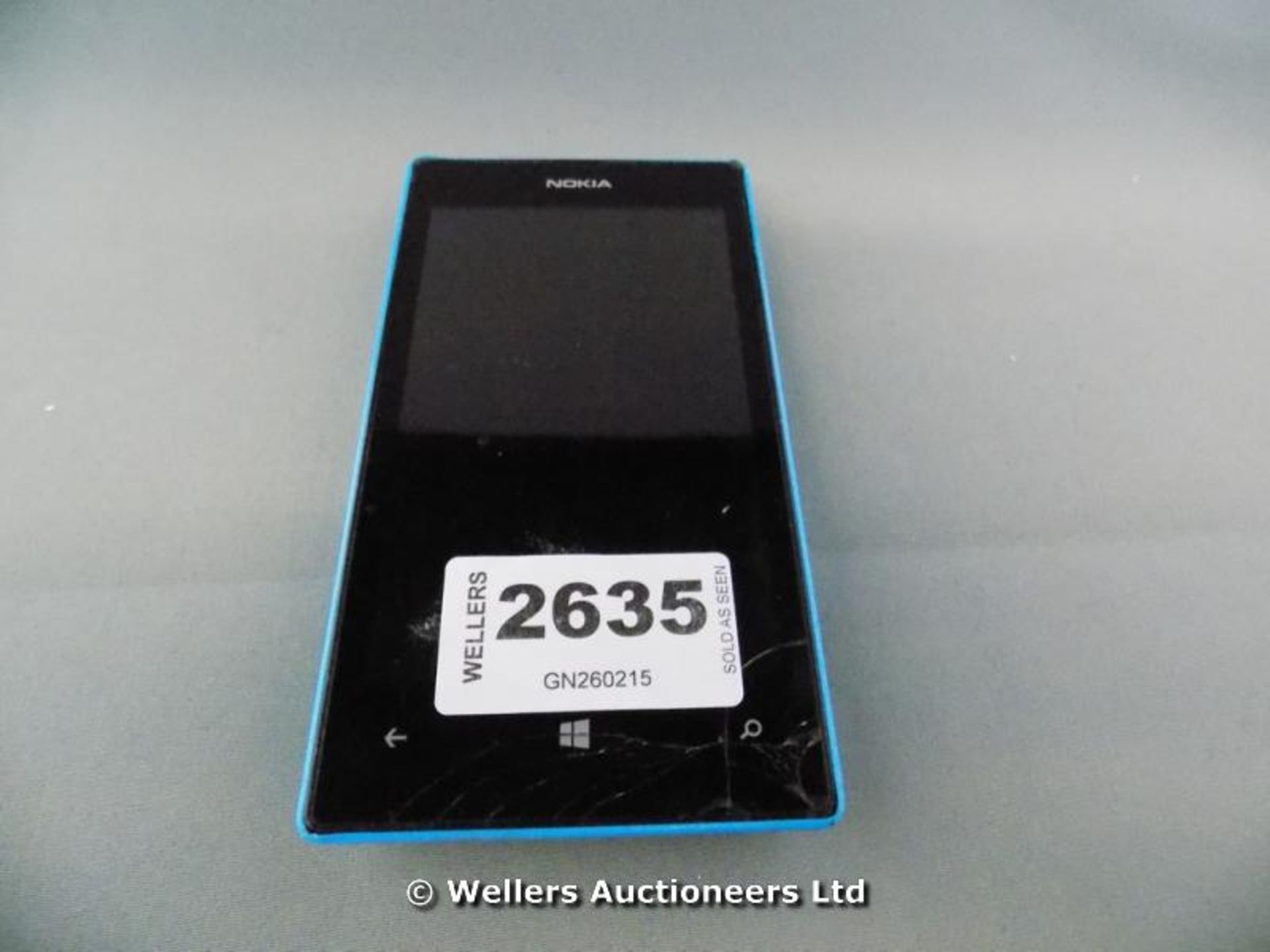 *NOKIA MOBILE PHONE MODEL 520 BLUE DAMAGED / GRADE: UNCLAIMED PROPERTY / UNBOXED (DC1)[GN260215-