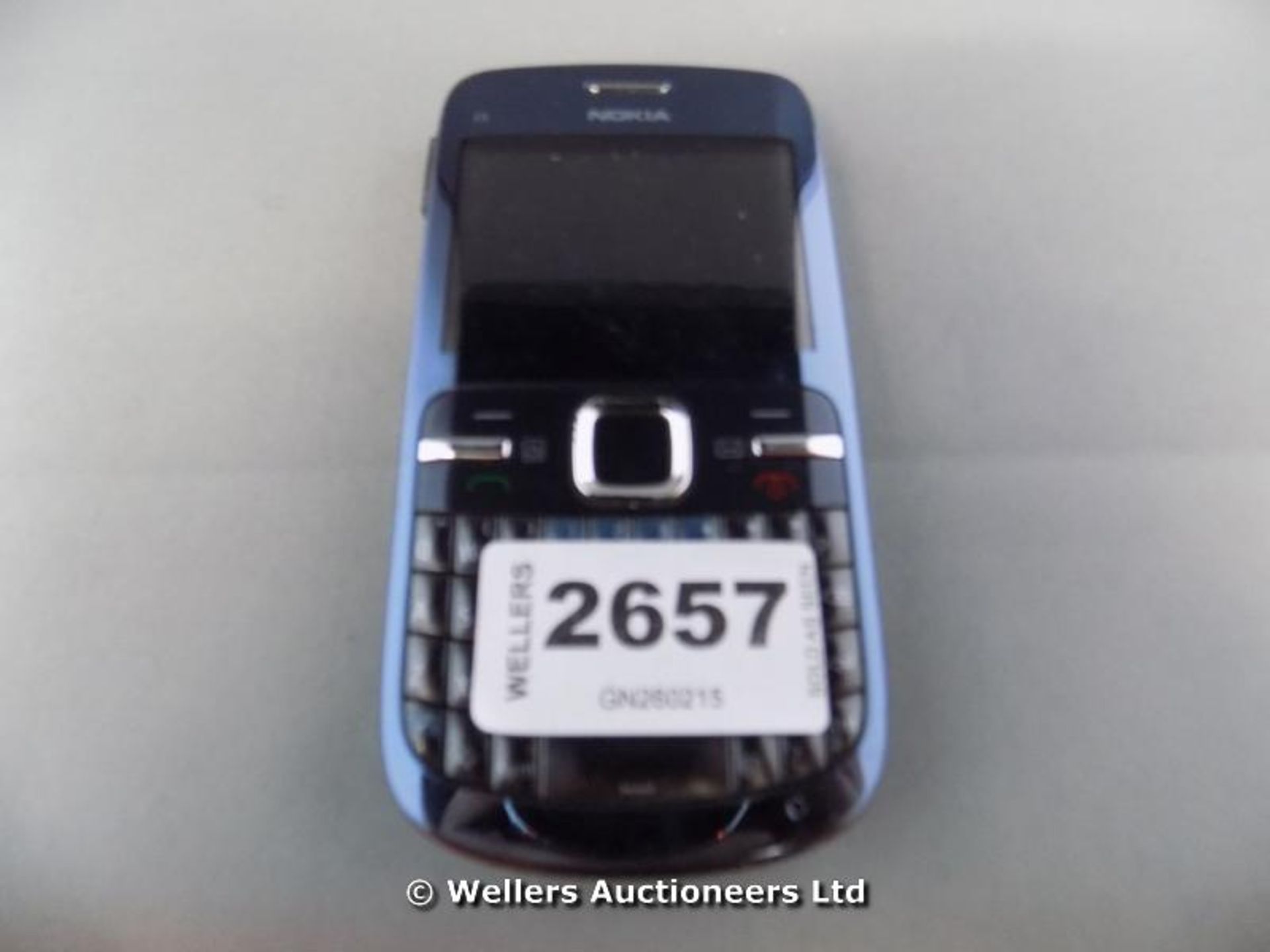 *NOKIA MOBILE PHONE MODEL C3-00 BLUE / GRADE: UNCLAIMED PROPERTY / UNBOXED (DC1)[GN260215-2657}