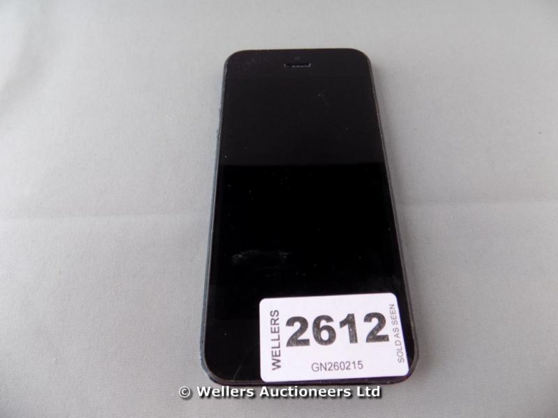 *APPLE IPHONE MODEL A1429 BLACK / GRADE: UNCLAIMED PROPERTY / UNBOXED (DC1)[GN260215-2612}