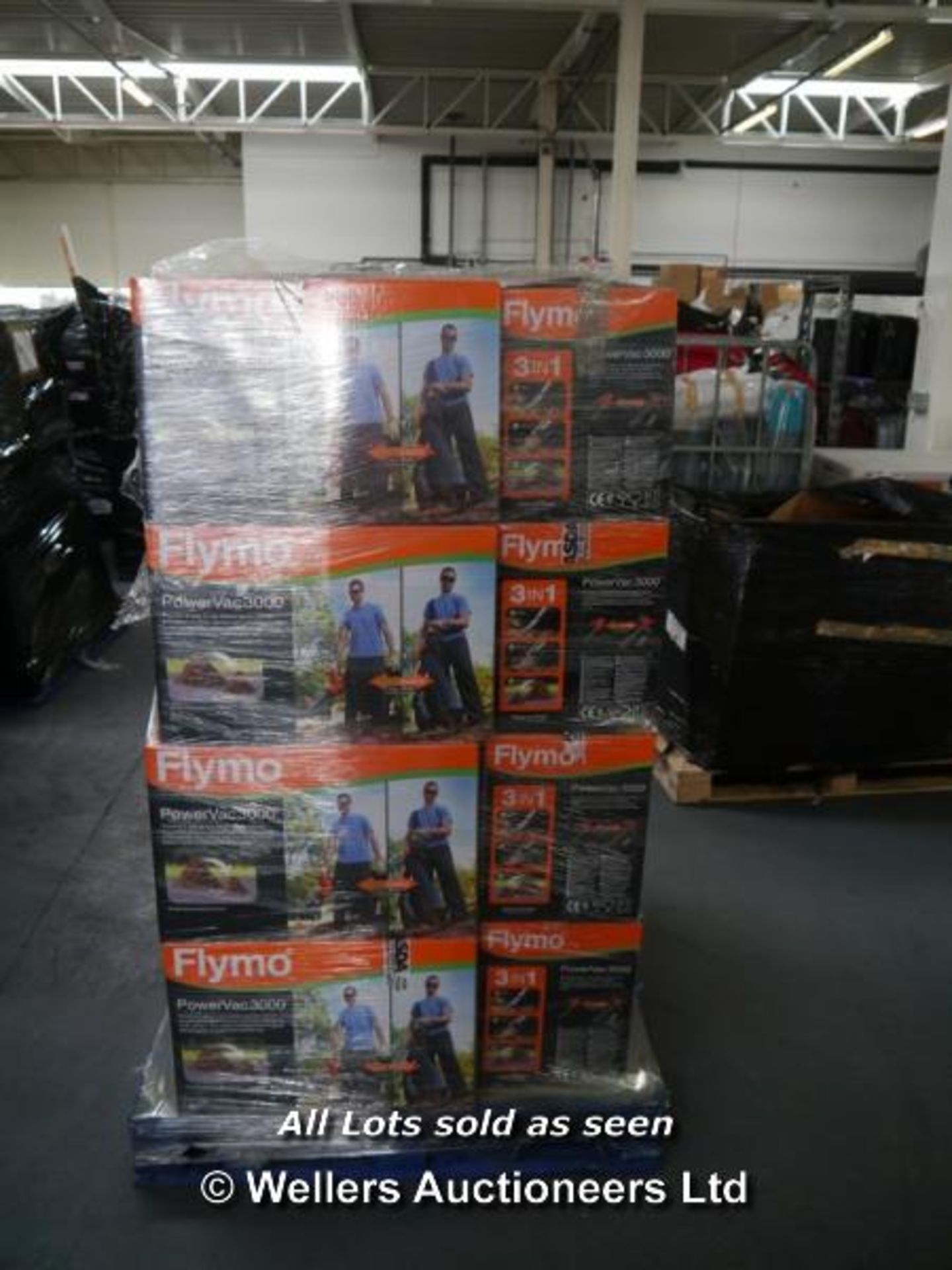 *1X MIXED PALLET OF APPROX 18X BOXED FLYMO POWERVAC 3000 GARDEN ELECTRIC BLOWER.  (LOCATION - Image 2 of 2