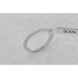Diamond full eternity ring, round brilliant cut diamonds, estimated total diamond weight 0.60ct,