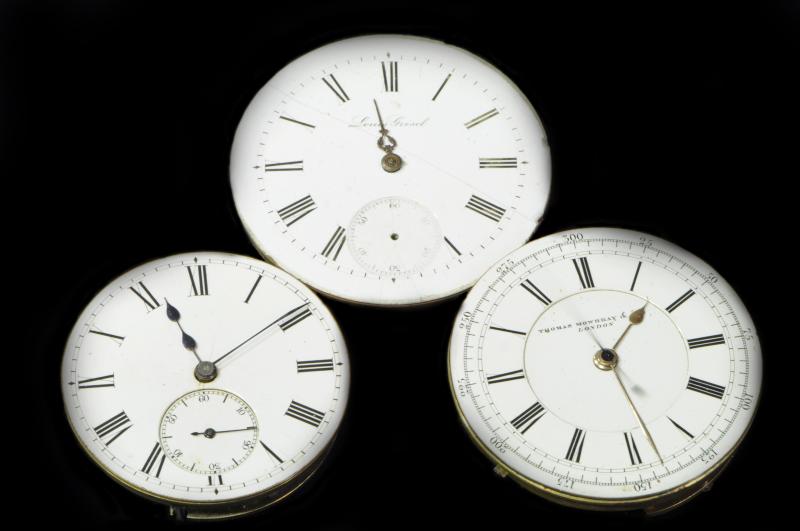 *Three pocket watch verge movements, including Thomas Mowbray and Sons London, Louis Grisel and