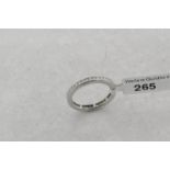 Diamond full eternity ring, round brilliant cut diamonds channel set in platinum, estimated total