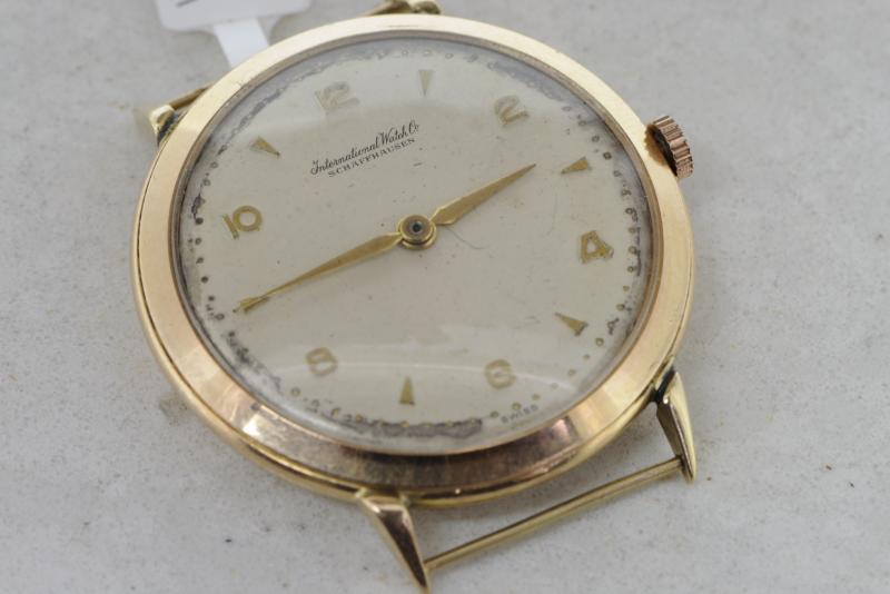 Vintage International Watch Co, IWC Schaffhausen wristwatch, circular dial with Arabic and baton