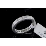 Diamond full eternity ring, baguette cut diamonds weighing an estimated total of 1.50cts, channel