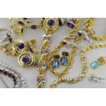 Quantity of costume jewellery, including vintage jewellery and a silver cross ring