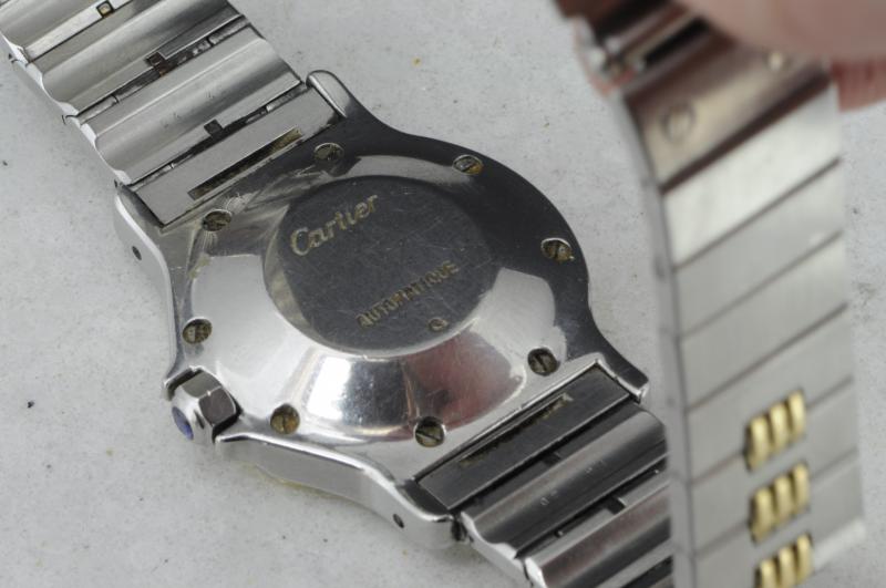 Ladies' Cartier automatic wristwatch, circular dial with Roman numerals and date aperture to three - Image 2 of 2