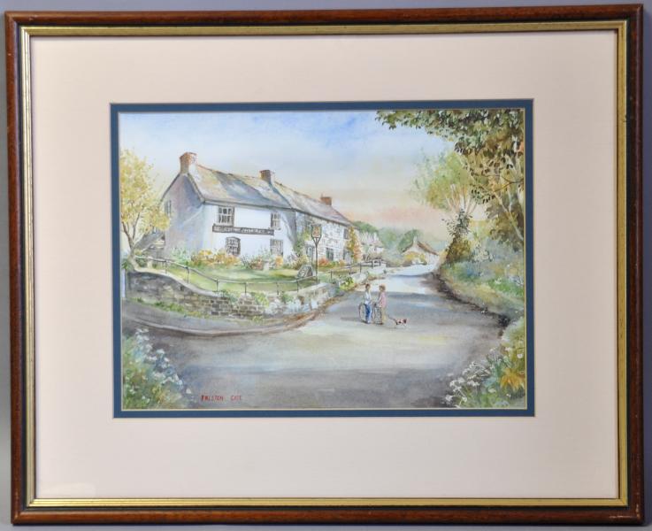 Beth Altabas - 'The Prestongate Inn' at Ploughill, near Bude, pair, watercolours, by local artist, - Image 2 of 2
