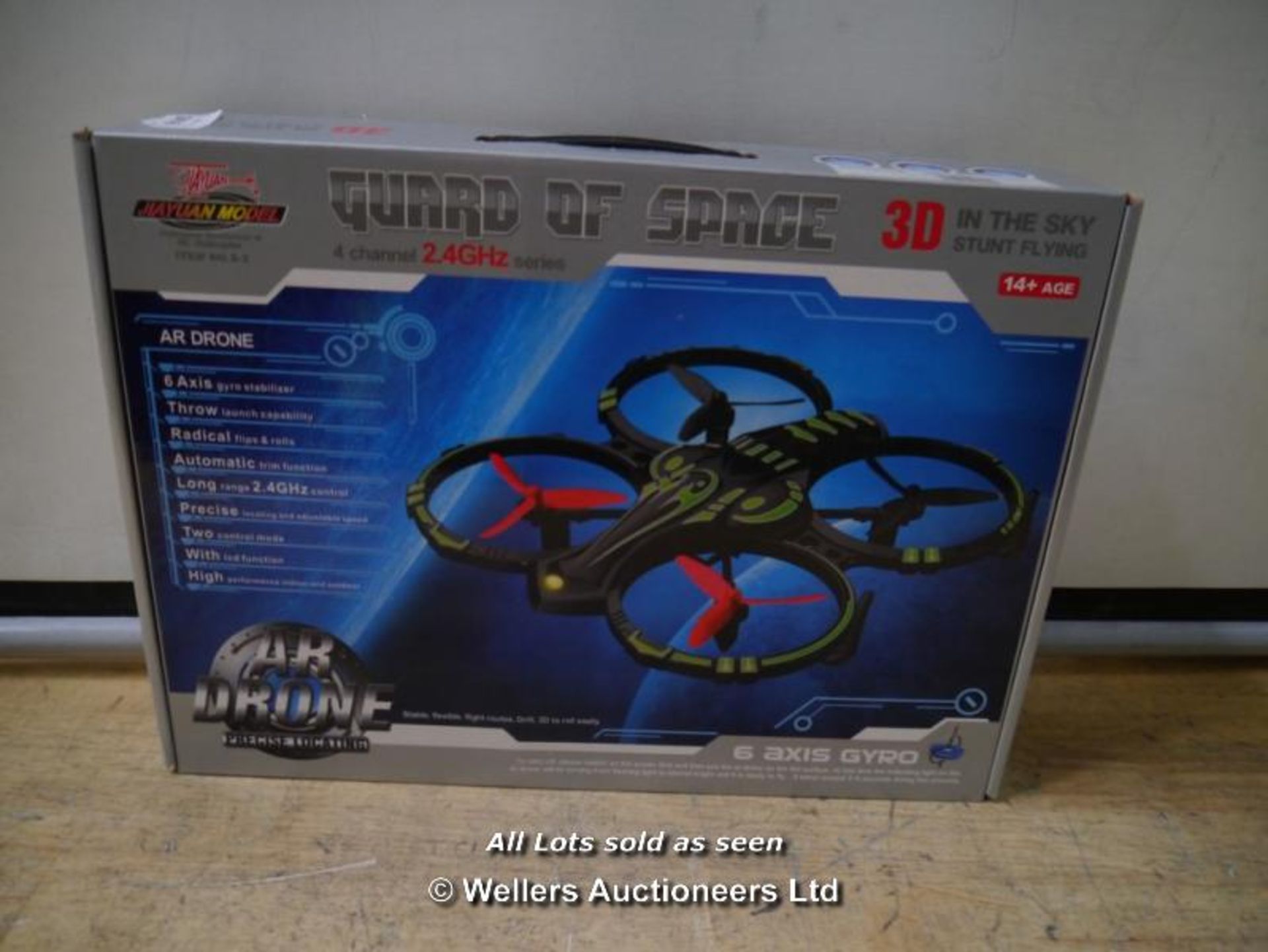 *HUBSAN 4 CHANNEL 6 AXIS GYRO QUADCOPTER_N65CE_5026686128581 / GRADE: RETAIL RETURN / BOXED (
