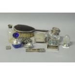 *A silver trinket box, Birmingham 1906, 53 grams, a silver pill box, London 1973, 33 grams, a