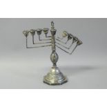 *Judaica - A silver menorah with inscription 'Presented by the Old Kent Road Synagogue, 1931',
