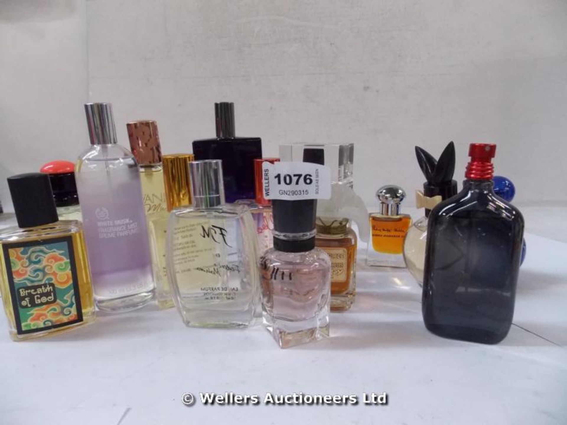 *X15 MIXED PART USED LOOSE PERFUMES INC CALVIN KLEIN CK ONE FOR HIM 50ML/WHITE MUSK THE BODY SHOP