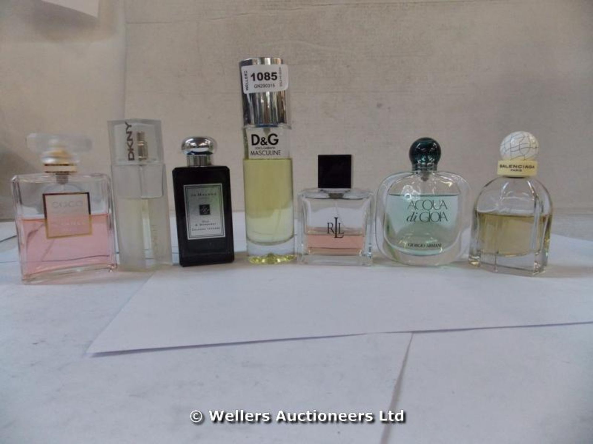 *X7 MIXED PART USED LOOSE PERFUMES INC DOLCE GABBANA D&G MASCULINE EDT 100ML/CHANEL COCO