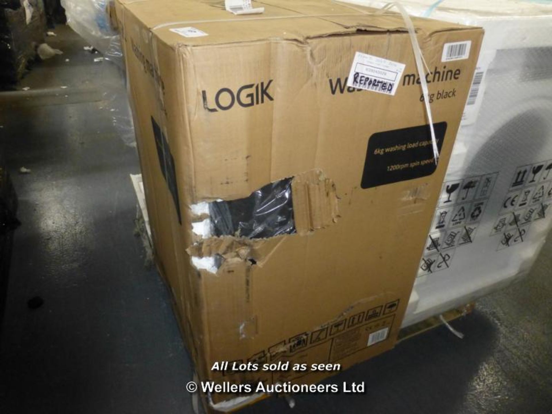 *LOGIK L612WMB14 BLACK 6KG WASHING MACHINE - A+ ENERGY RATING / GRADE: RETAIL RETURN / BOXED (