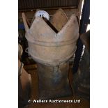 A BUFF CROWN TOP CHIMNEY POT, 800 HIGH