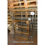 FOUR ASSORTED HEATED TOWEL RAILS OF VARIOUS DIMENSIONS