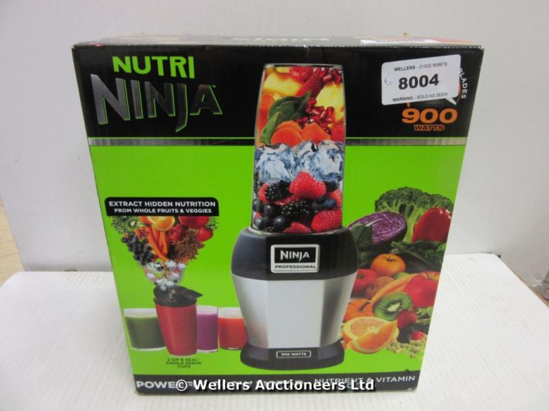 *NUTRI NINJA 900W BLENDER / GRADE: RETAIL RETURN / BOXED (DC2) {#1116 [BL050415-8004}