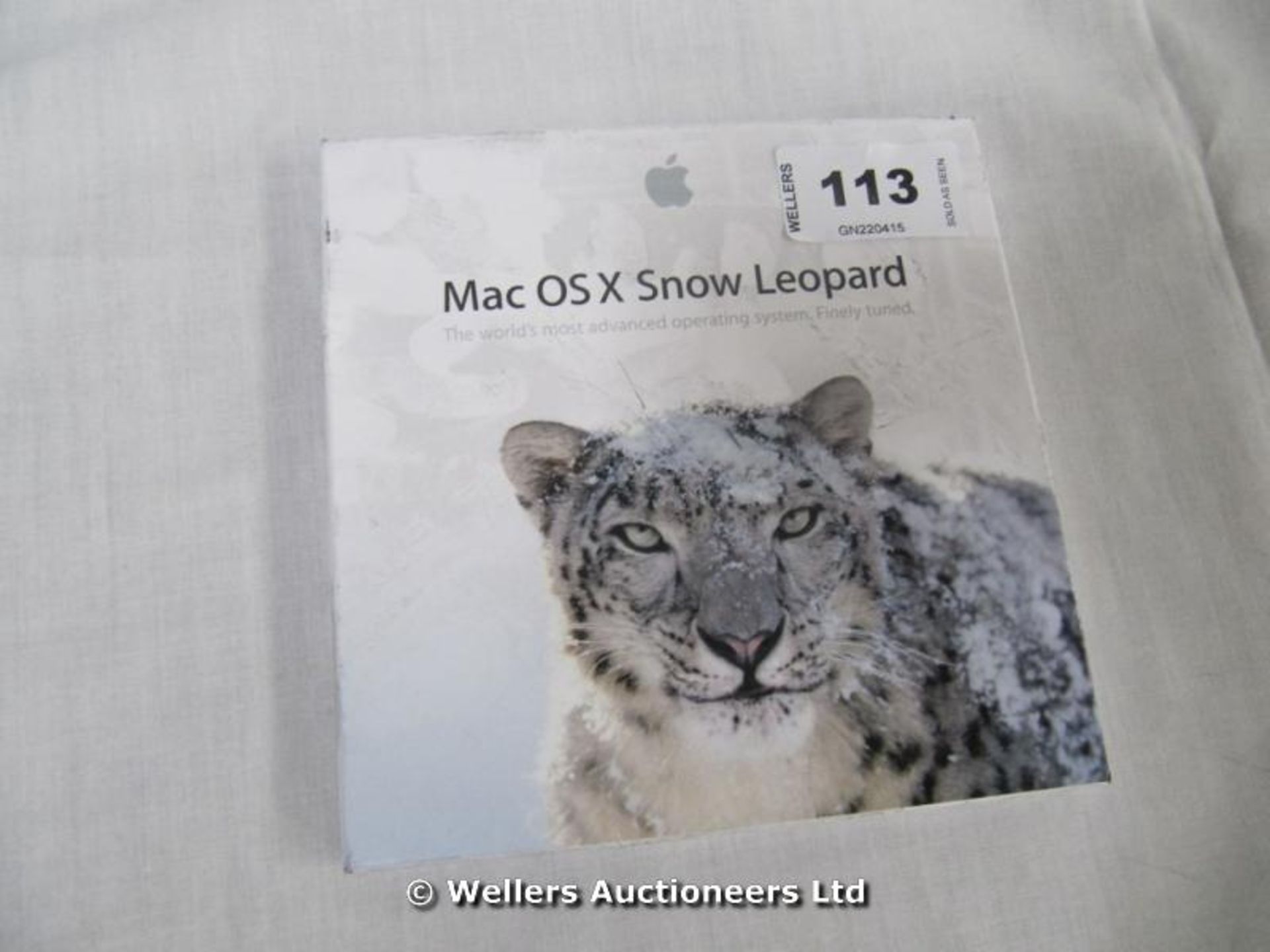 *MAC OSX SNOW LEOPARD SOFTWARE / GRADE: UNCLAIMED PROPERTY / BOXED (DC1)[GN220415-113}